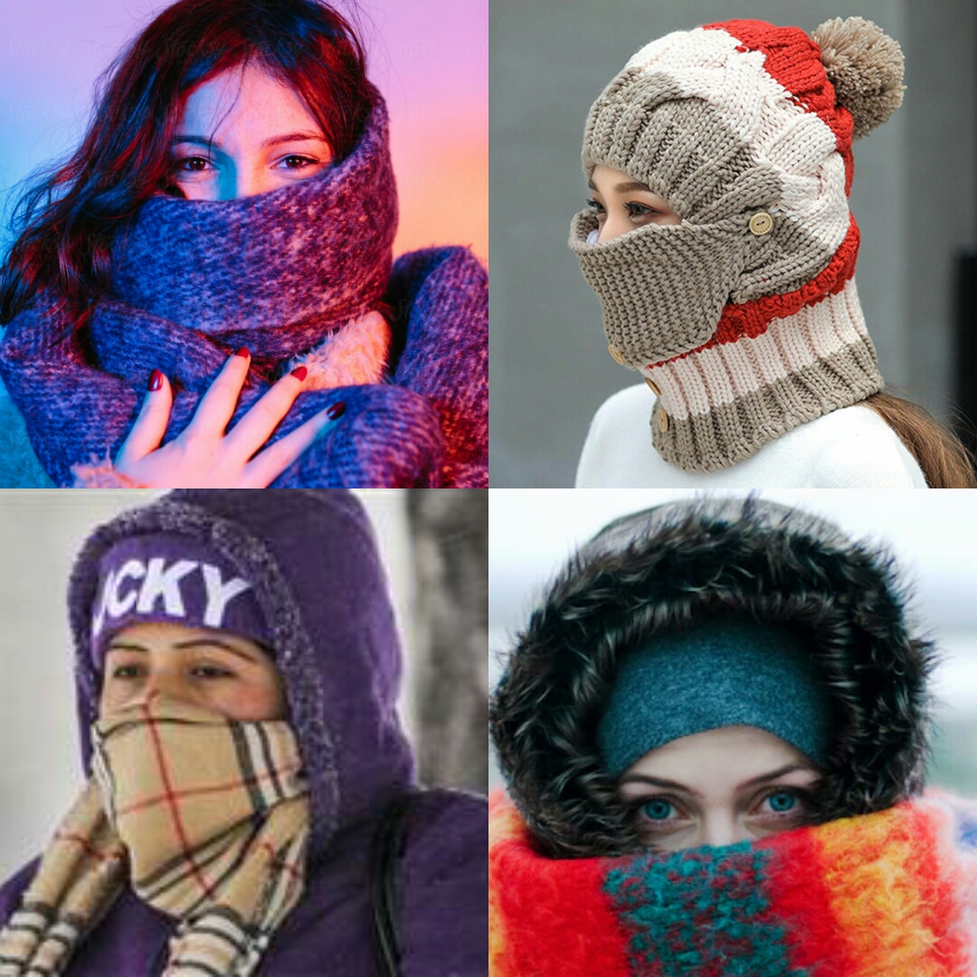 High Quality Women with scarves Blank Meme Template