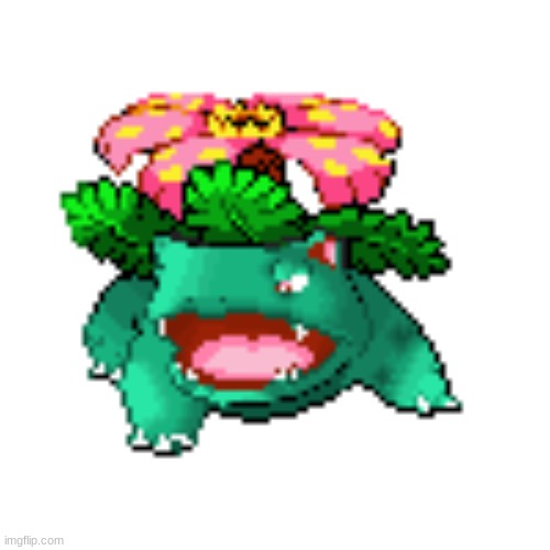 I edited a venusaur to add better shading | image tagged in pokemon | made w/ Imgflip meme maker