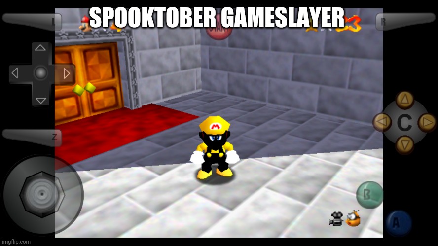 SPOOKTOBER GAMESLAYER | image tagged in memes,funny,mario | made w/ Imgflip meme maker