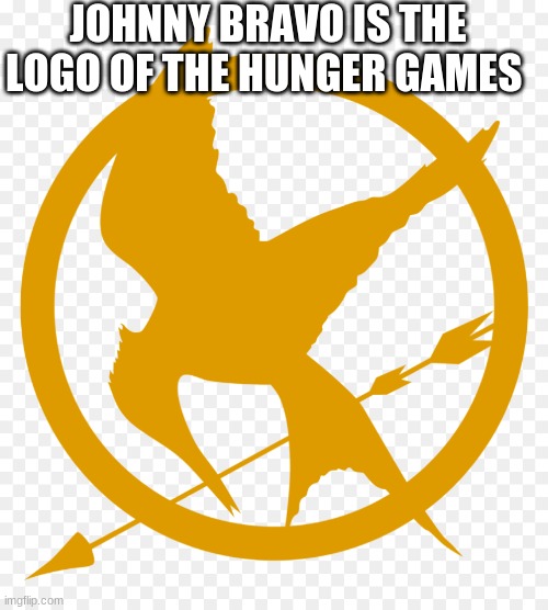 JOHNNY BRAVO IS THE LOGO OF THE HUNGER GAMES | made w/ Imgflip meme maker
