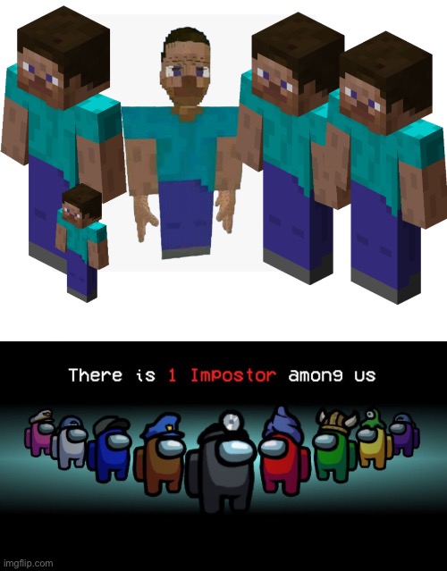 Amongcraft | image tagged in online gaming,among us,funny,memes,minecraft | made w/ Imgflip meme maker