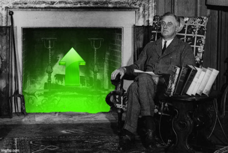 Franklin Roosevelt Upvote Blank Meme Template