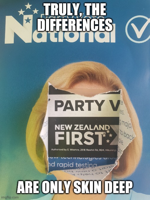 National first | TRULY, THE DIFFERENCES; ARE ONLY SKIN DEEP | image tagged in national first | made w/ Imgflip meme maker