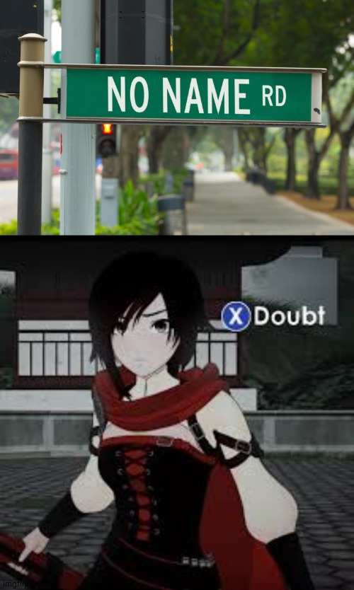 image tagged in x doubt - rwby | made w/ Imgflip meme maker
