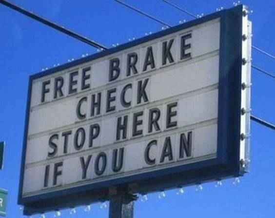 High Quality Brake sign Blank Meme Template