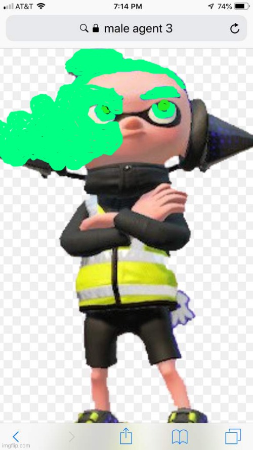 agent 3 again | image tagged in splatoon | made w/ Imgflip meme maker