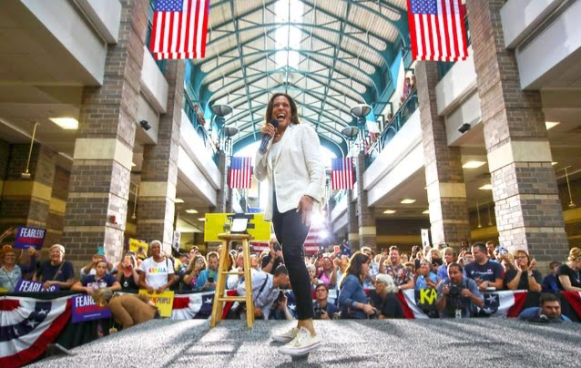 High Quality Kamala Kicks Blank Meme Template