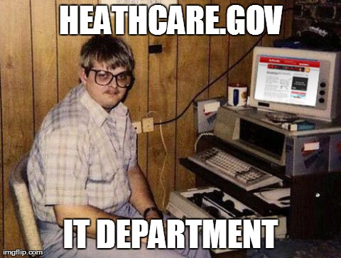 Obamacare IT Department | image tagged in barack obama,insurance,funny,politics | made w/ Imgflip meme maker