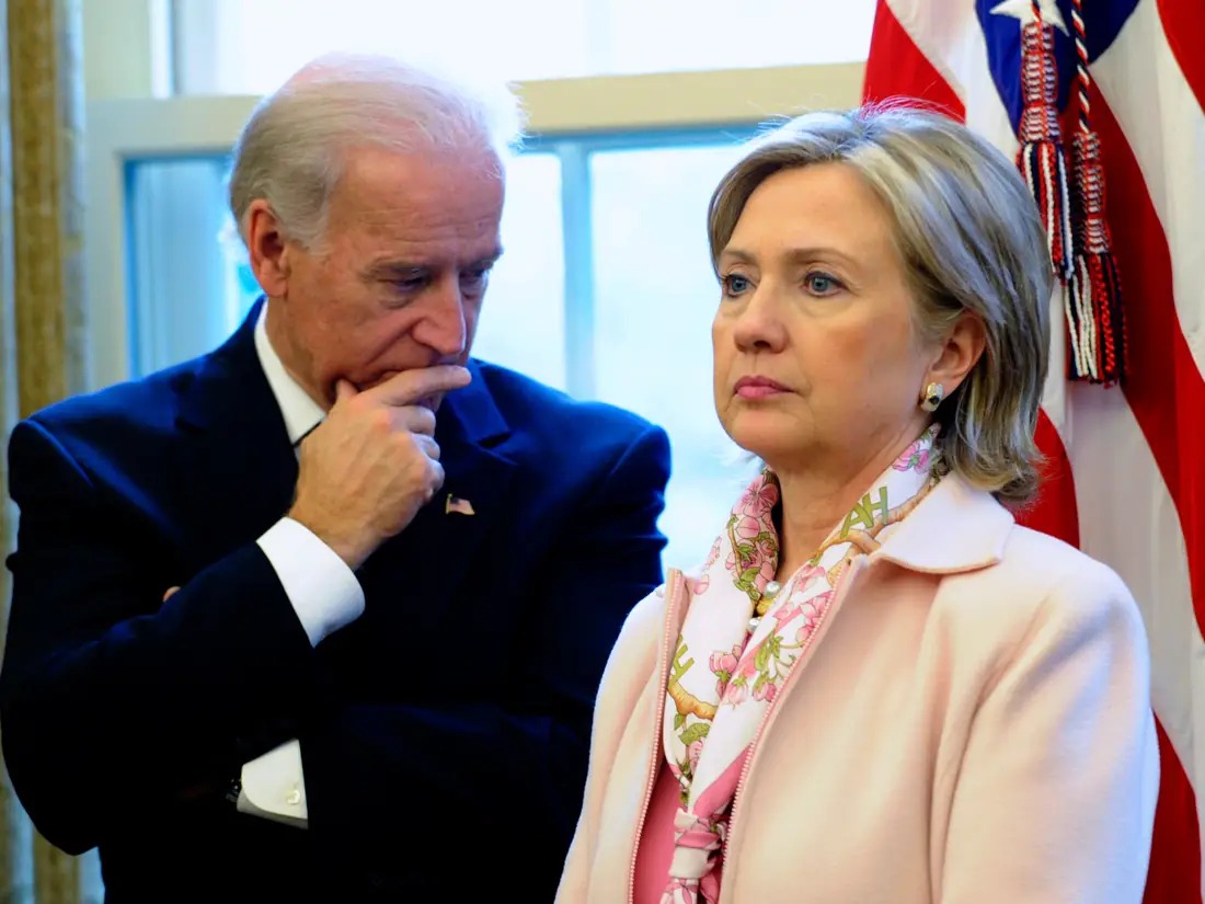 Joe Biden vs Hillary Clinton on the corruption scale Blank Meme Template