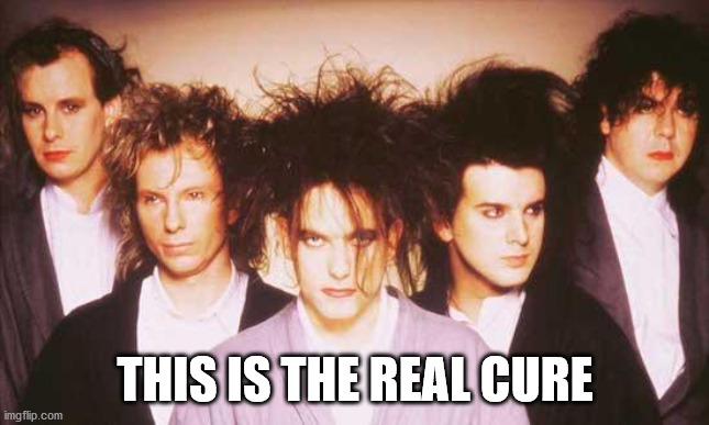 The cure | THIS IS THE REAL CURE | image tagged in the cure | made w/ Imgflip meme maker