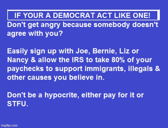 If your a democrat than act like one & don't be a hypocrite. | image tagged in antifa | made w/ Imgflip meme maker