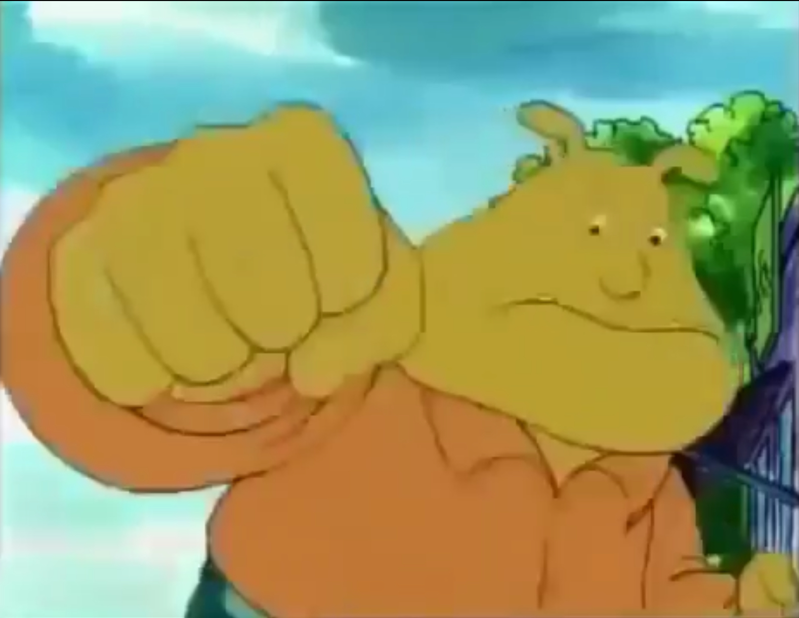 Binky about to punch Blank Meme Template