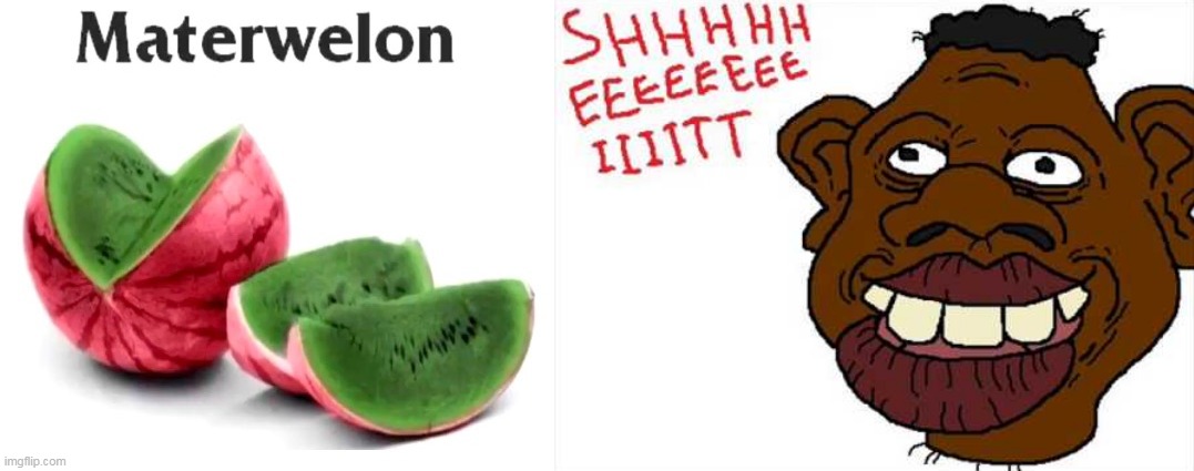 Materwelon Sheit | image tagged in materwelon,watermelon,tyrone | made w/ Imgflip meme maker