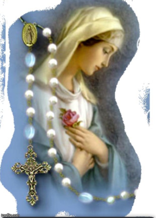 Happy Feast of the Holy Rosary | image tagged in catholic,roses,mary,mother | made w/ Imgflip meme maker
