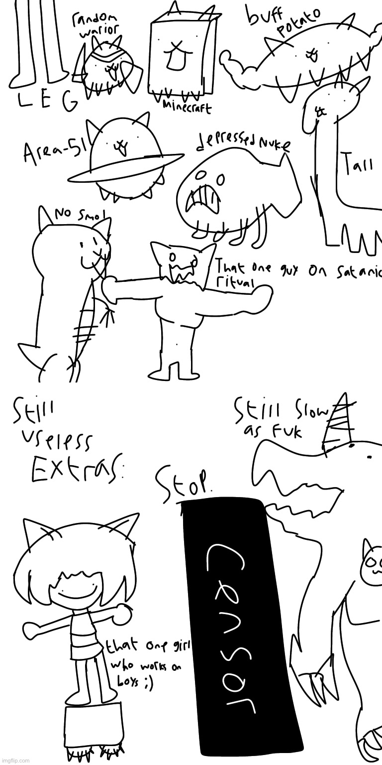 Part 3.... *random cat screech* | image tagged in drawings | made w/ Imgflip meme maker