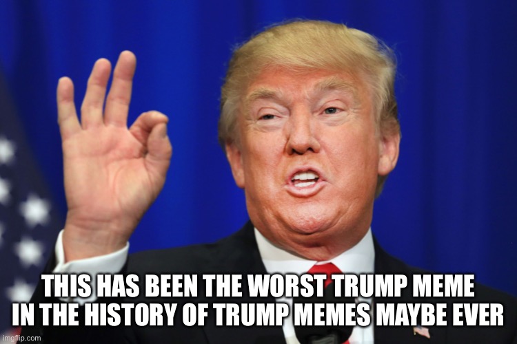 Worst Trade Deal | THIS HAS BEEN THE WORST TRUMP MEME IN THE HISTORY OF TRUMP MEMES MAYBE EVER | image tagged in worst trade deal | made w/ Imgflip meme maker