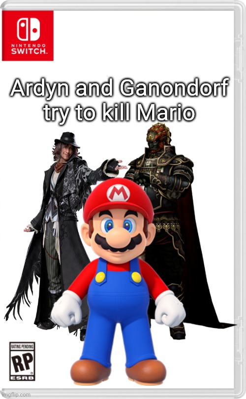 Ardyn and Ganondorf try to kill Mario | image tagged in final fantasy xv,ardyn,ganondorf,the legend of zelda,mario | made w/ Imgflip meme maker