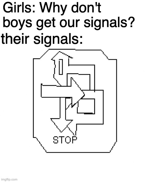 you see you need to understand more and hieroglyphs to pass the test now how fast is my dolphin's boyfriend's dad | Girls: Why don't boys get our signals? their signals: | made w/ Imgflip meme maker