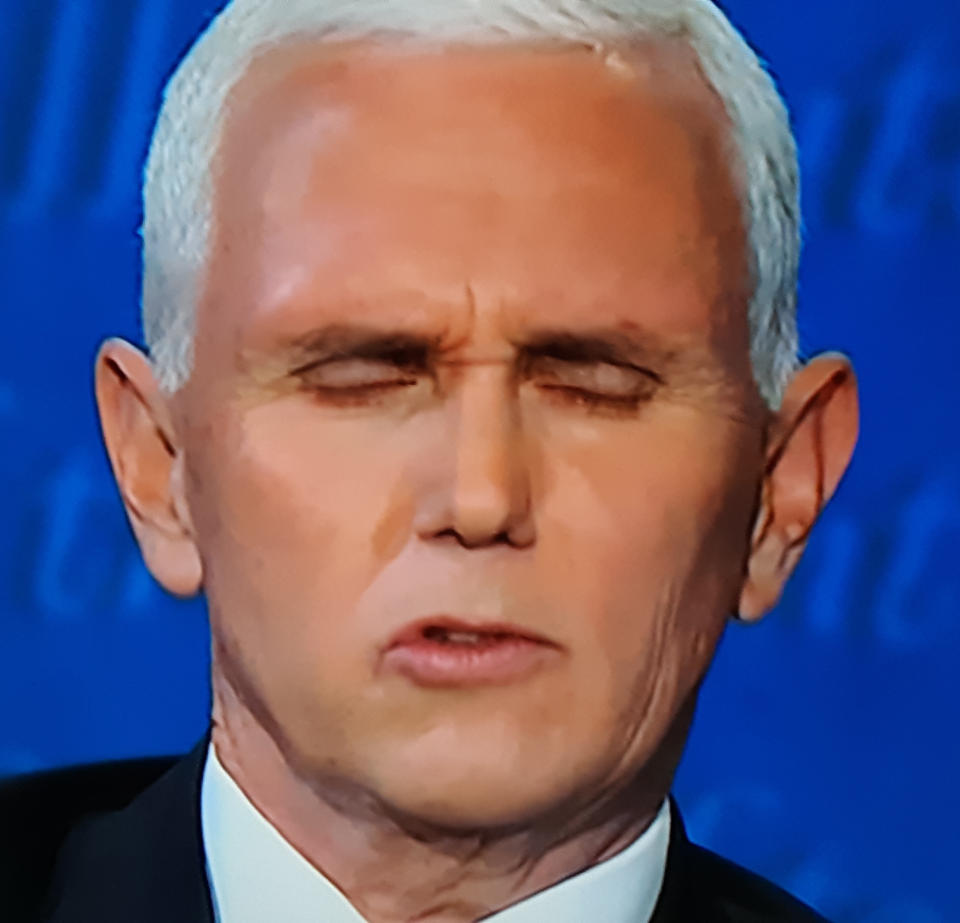 High Quality White Proud Pence Blank Meme Template