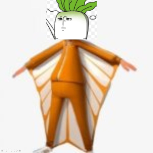 You just got radish man-ed | image tagged in you just got vectored blank | made w/ Imgflip meme maker