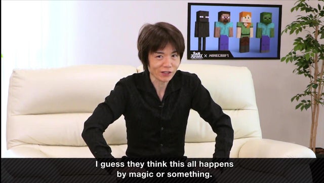 Sakurai I guess they think this all happens by magic or smthn Blank Meme Template