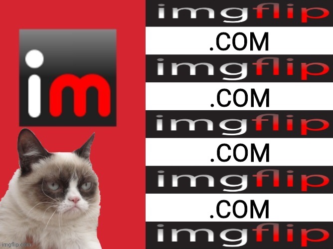 An Imgflip Flag. | .COM; .COM; .COM; .COM | image tagged in imgflip,imgflip flag,drstrangmeme,grumpy cat | made w/ Imgflip meme maker