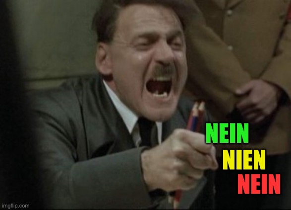 Hitler Downfall | NIEN NEIN NEIN | image tagged in hitler downfall | made w/ Imgflip meme maker