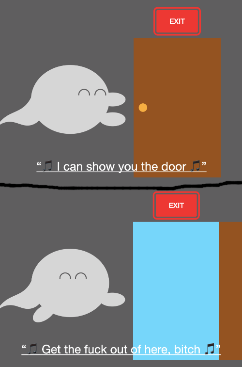 High Quality I can show you the door Blank Meme Template