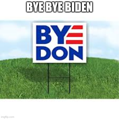 cccccccc | BYE BYE BIDEN | image tagged in funny | made w/ Imgflip meme maker