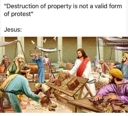 Jesus Jerusalem temple riots Blank Meme Template