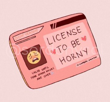 High Quality License to be horny Blank Meme Template