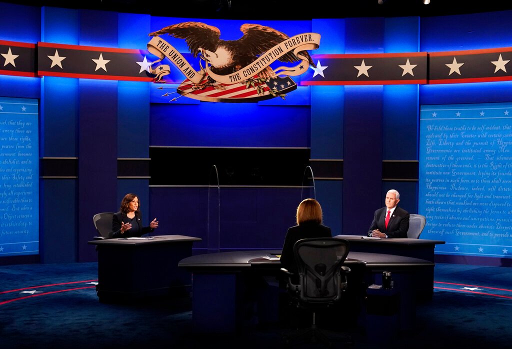 High Quality Kamala Harris Mike Pence VP Debate 2020 Blank Meme Template