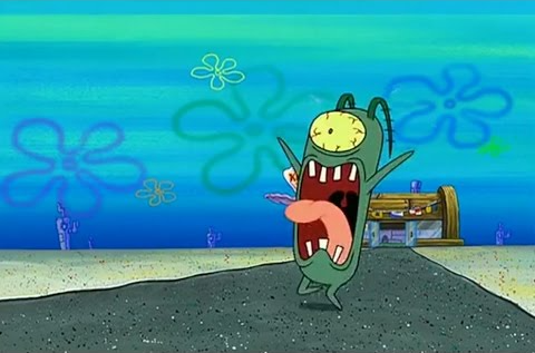 Plankton Screaming Blank Meme Template