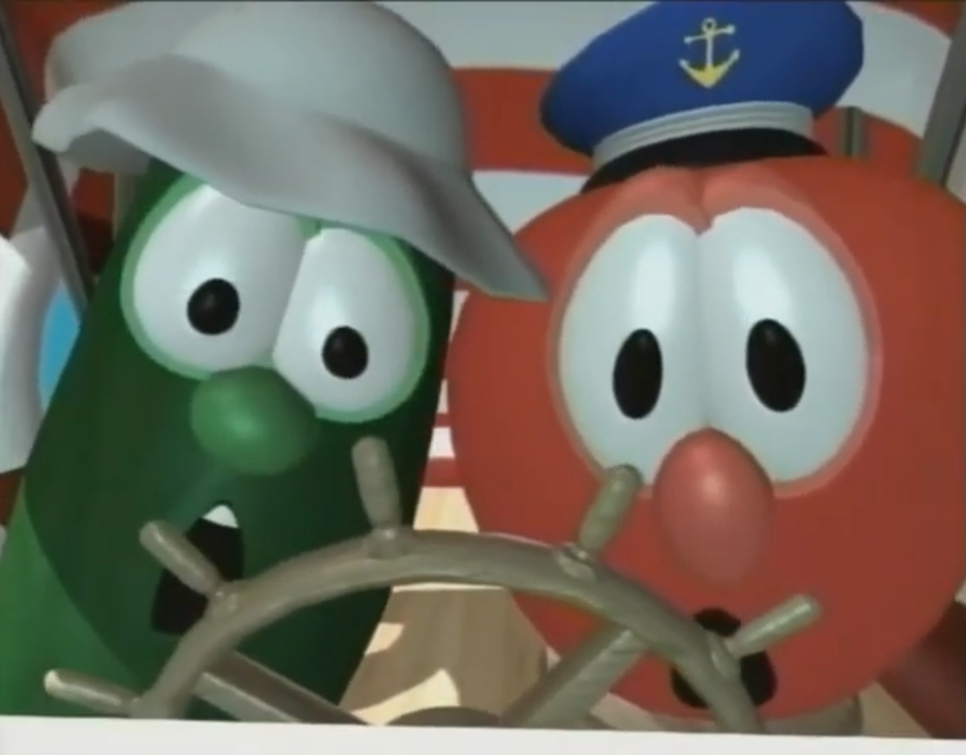 High Quality Veggietales - Larry's Lagoon Blank Meme Template