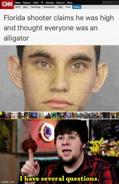 lol | image tagged in i have several questions,alligator | made w/ Imgflip meme maker