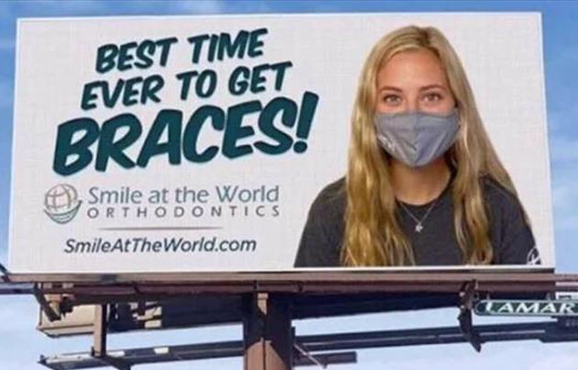 Braces billboard Blank Meme Template