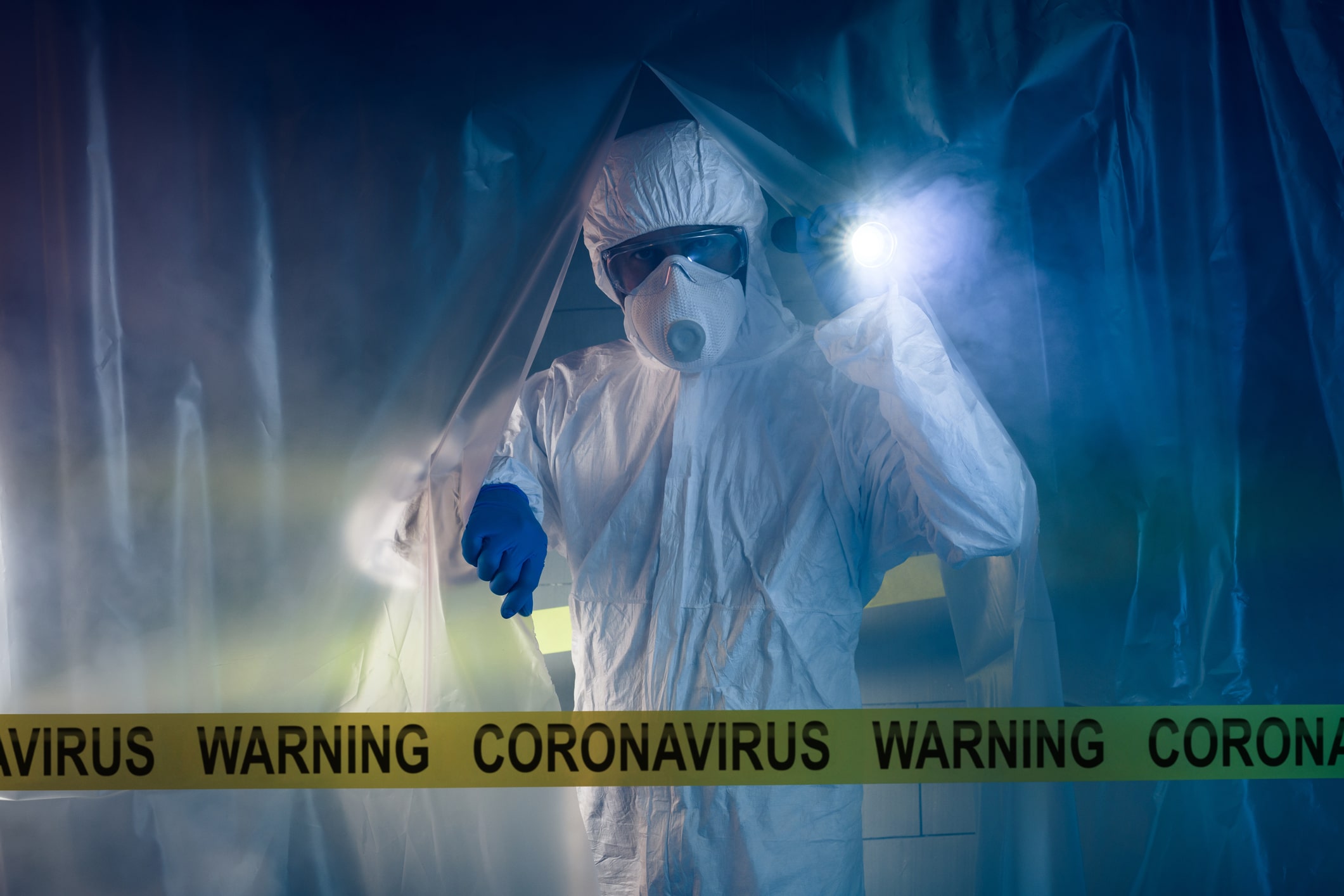 Coronavirus (COVID-19) Body Suit Man Blank Meme Template