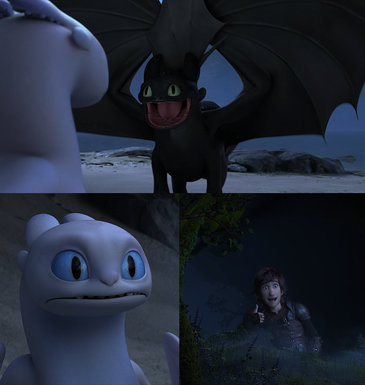 High Quality Toothless dragon mating dance Blank Meme Template