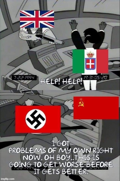 poor italy: then again, maybe y'all shouldn't have been fascist (repost) | image tagged in fascist,fascism,fascists,world war 2,world war ii,repost | made w/ Imgflip meme maker
