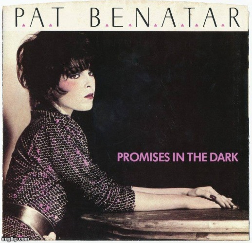 Our commitment against bigotry isn't a promise in the dark. It's a real thing | image tagged in pat benatar promises in the dark,bigotry,government,song lyrics,80s music,musician | made w/ Imgflip meme maker