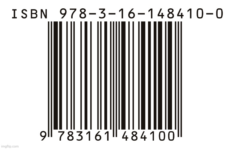 ISBN Barcode | image tagged in isbn barcode | made w/ Imgflip meme maker