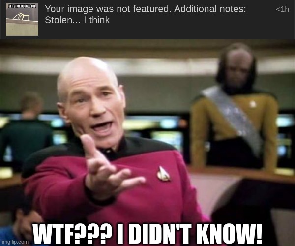 Why?? | WTF??? I DIDN'T KNOW! | image tagged in memes,picard wtf | made w/ Imgflip meme maker