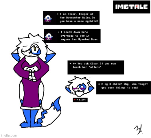 Imgtale Designs- 001 Clear~Toriel | image tagged in imgtale | made w/ Imgflip meme maker