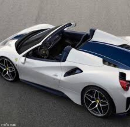 White Ferrari | image tagged in white ferrari | made w/ Imgflip meme maker