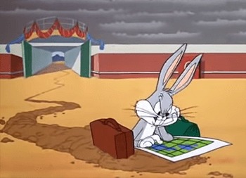 High Quality Bugs Bunny Left at Albuquerque Blank Meme Template