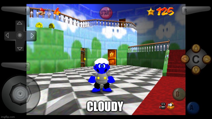 CLOUDY | image tagged in memes,funny,mario | made w/ Imgflip meme maker