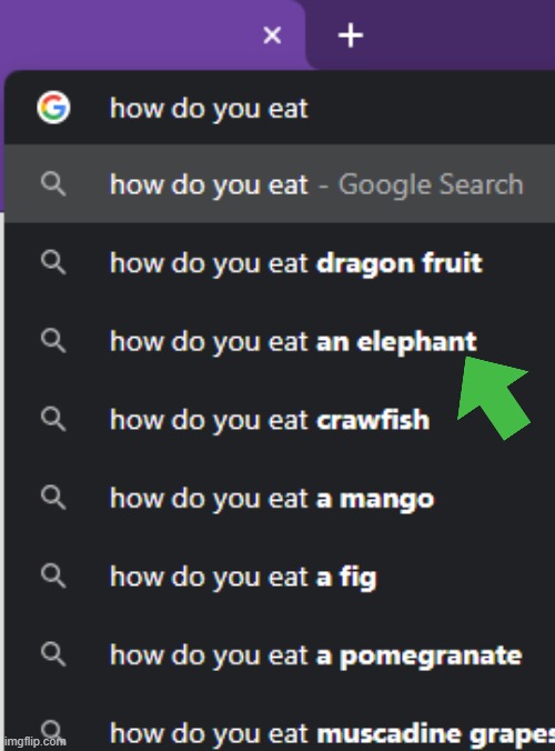 do people really eat elephants? | image tagged in memes,funny,elephant,animal,food,oh god why | made w/ Imgflip meme maker