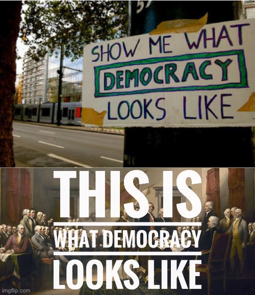 It’s what we aim for | image tagged in show me what democracy looks like,this is what democracy looks like,democracy,meme stream,government,meanwhile on imgflip | made w/ Imgflip meme maker