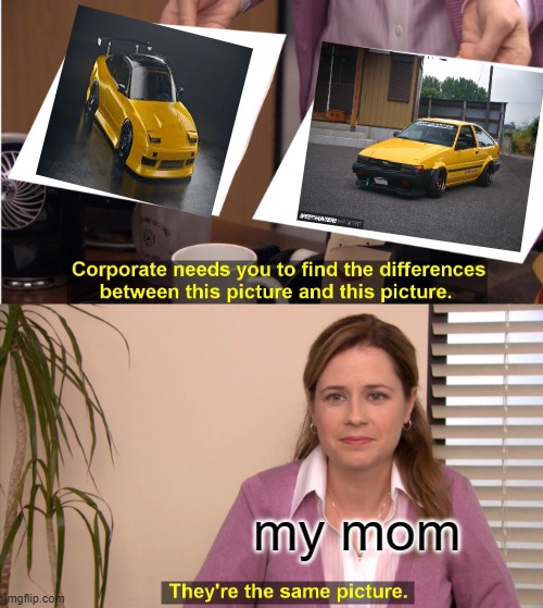 jdm | my mom | image tagged in memes,they're the same picture | made w/ Imgflip meme maker