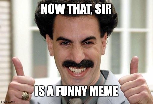 Great Success  | NOW THAT, SIR IS A FUNNY MEME | image tagged in great success | made w/ Imgflip meme maker